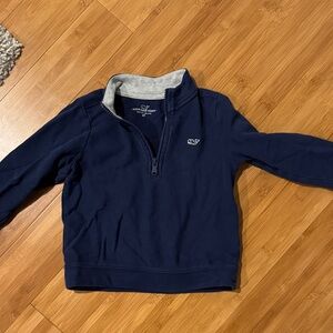 Vineyard Vines Men's Blue Zip-Up Sweater